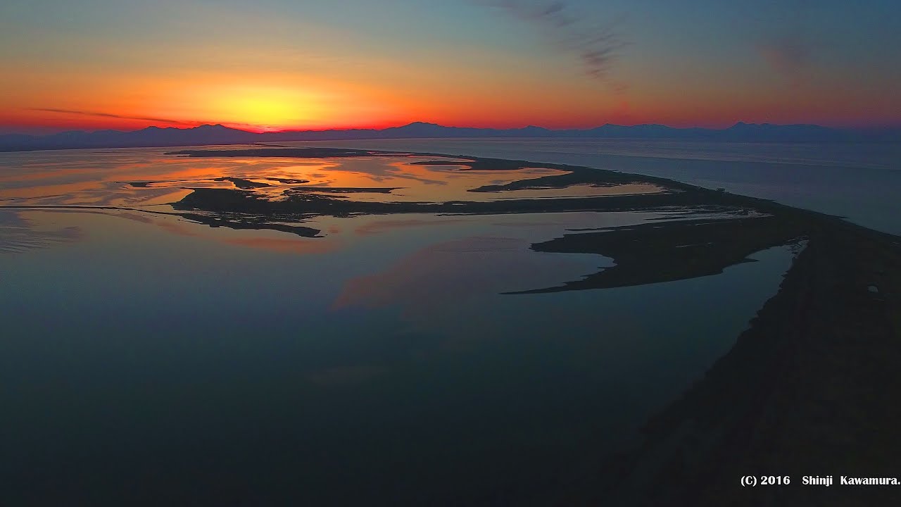 DRONE×HOKKAIDO 4K　北海道野付半島の夕景②　Evening of Hokkaido Notsuke peninsula