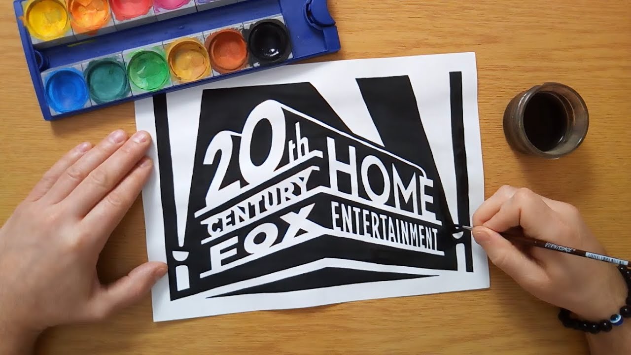 How to draw a 20th Century FOX Home Entertainment logo