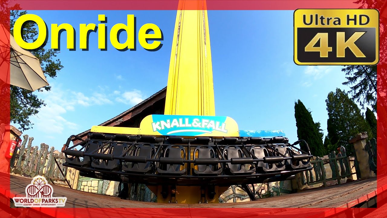 Knall + Fall (Onride & Off Ride) Taunus Wunderland in Schlangenbad – Free Fall Tower (POV) abc Rides