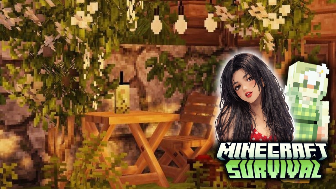 [LIVE] Day 5 Making a backyard in MINECRAFT | #girlgamer #live #minecraft