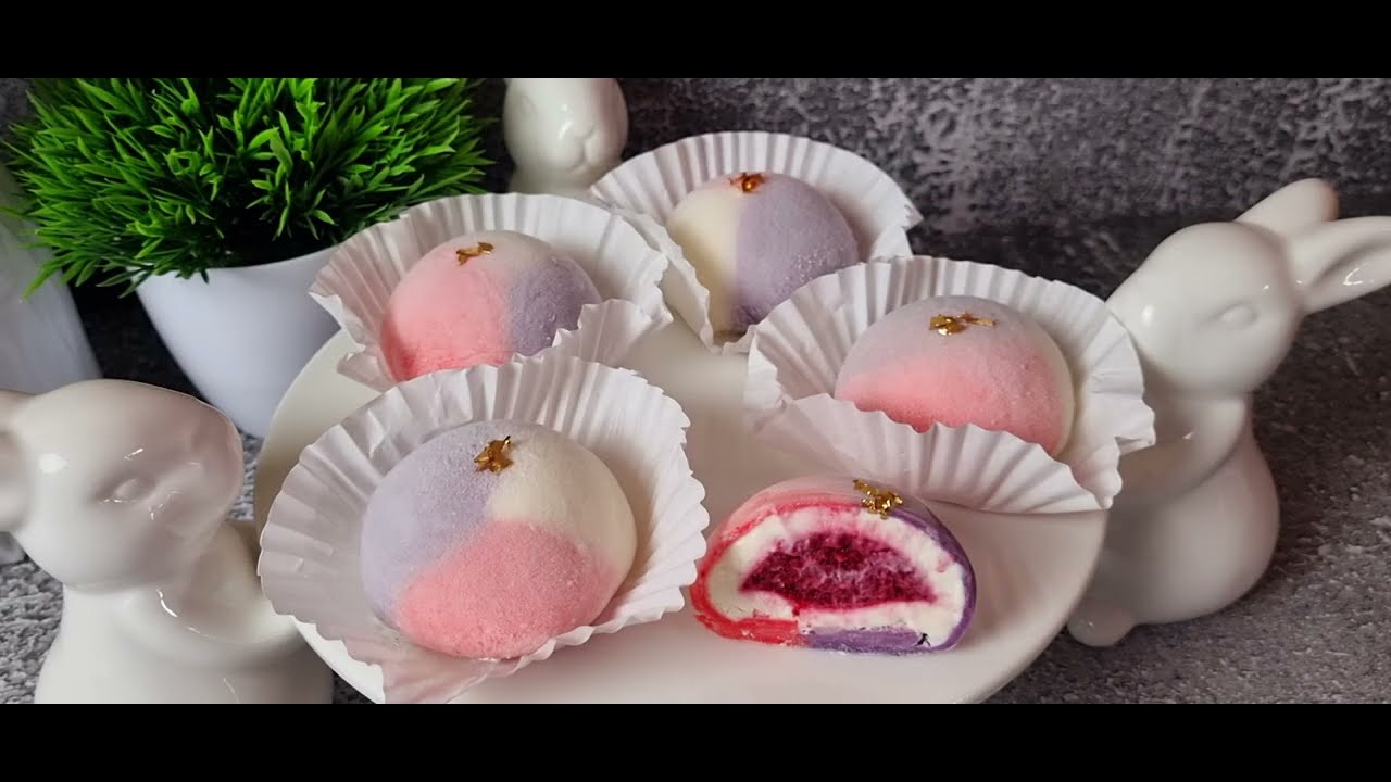 Comment faire de mochis a la crème glacée et confiture a la maison? Mochis glacée facile et rapid