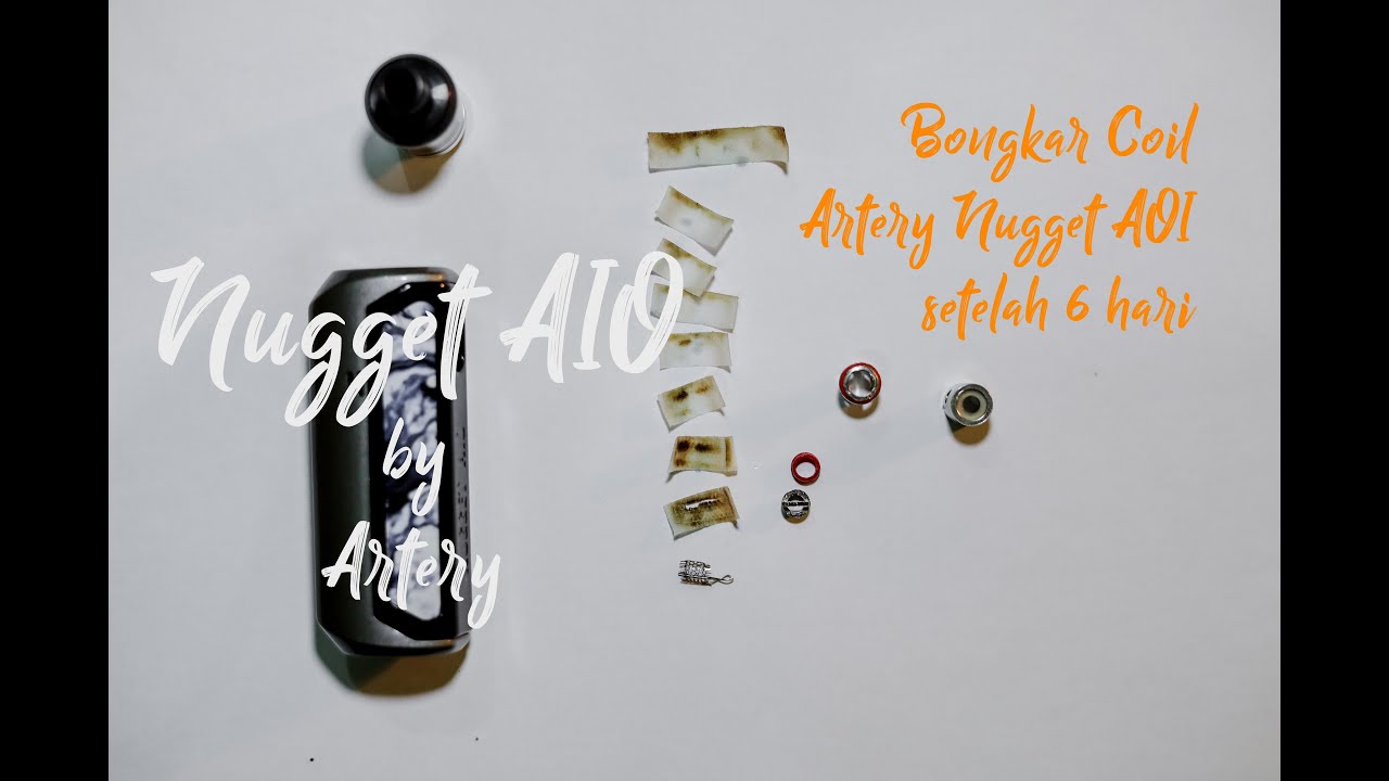 Bongkar coil Artery HP Nugget AIO 0,4 ohm setelah pemakaian 6 hari (2xxx puff) | Ketahanan Coil