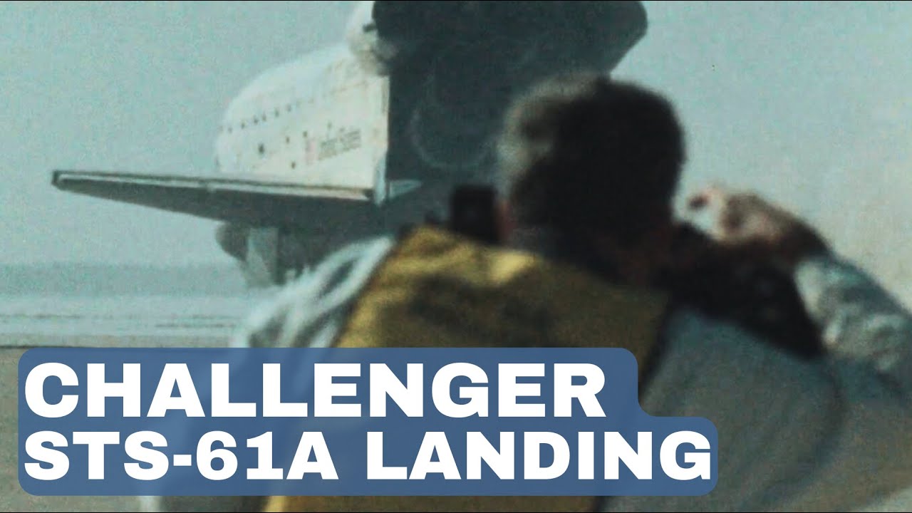 Challenger’s Final Landing | STS-61A Slow-Motion Touchdown at Edwards AFB (1985)