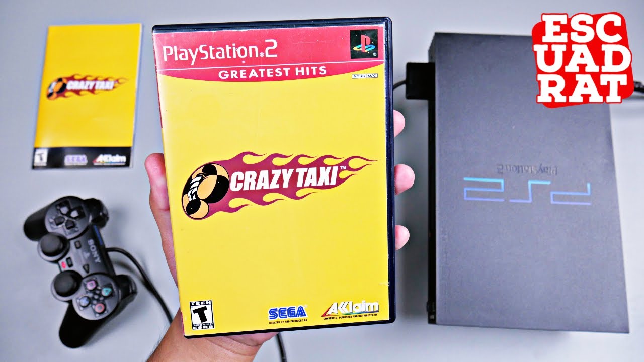 Crazy Taxi PlayStation 2: распаковка и геймплей