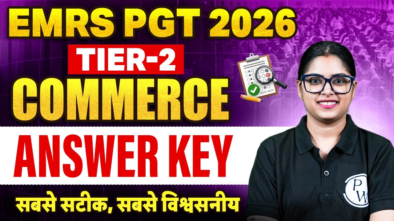 EMRS PGT Tier 2 Commerce Answer Key | EMRS PGT Commerce Paper Solution | EMRS PGT Exam Analysis 2026