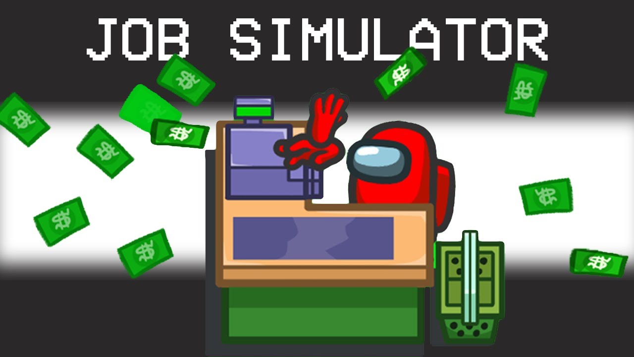 *JOB SIMULATOR* Mod in Among Us ! (Red vs Blue)