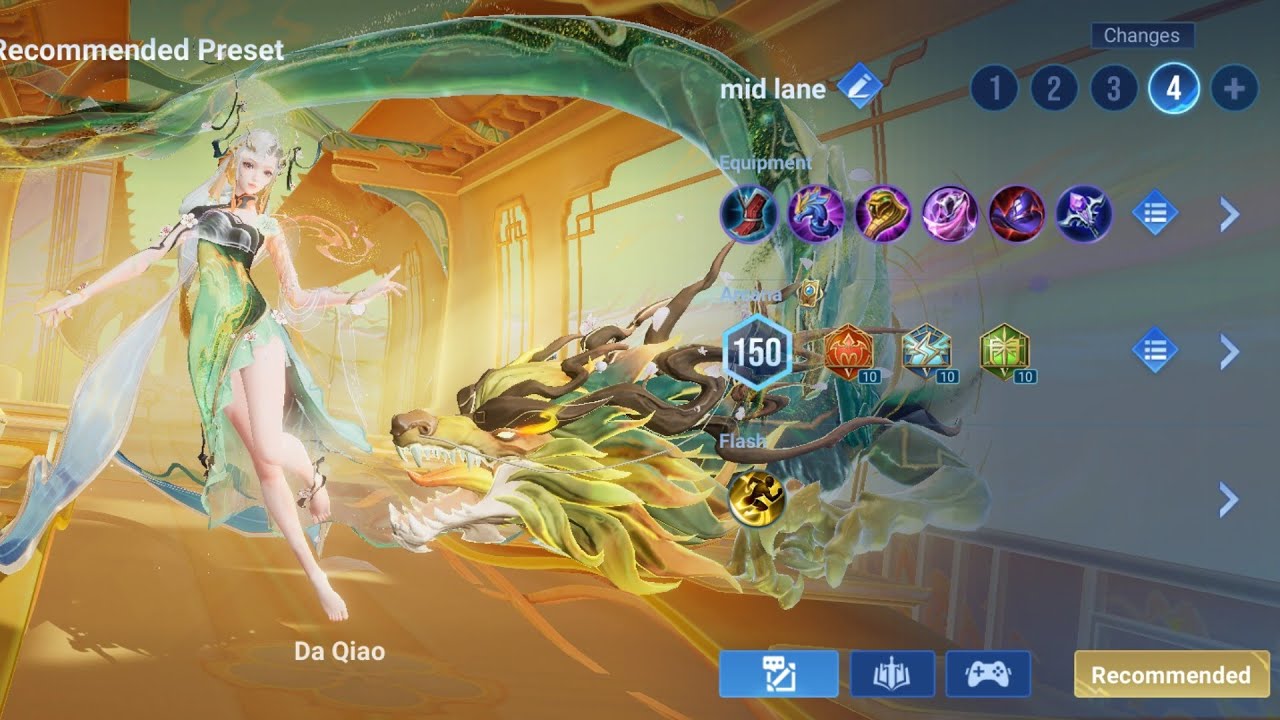 Hok  Da Qiao gameplay (mid lane)
