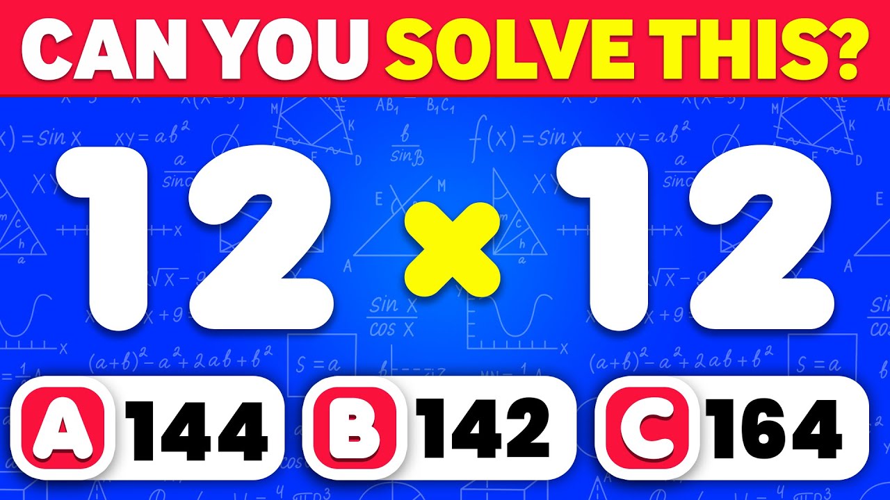 ➗ Can You Pass This Maths Quiz...? 🤓✖️ | Easy, Medium, Hard, Impossible