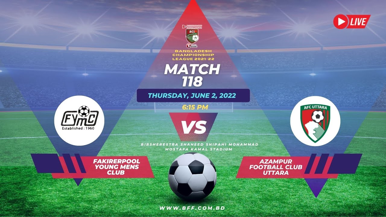 LIVE | Fakirerpool YM Club  vs  Azampur FC Uttara | BCL 2021-22