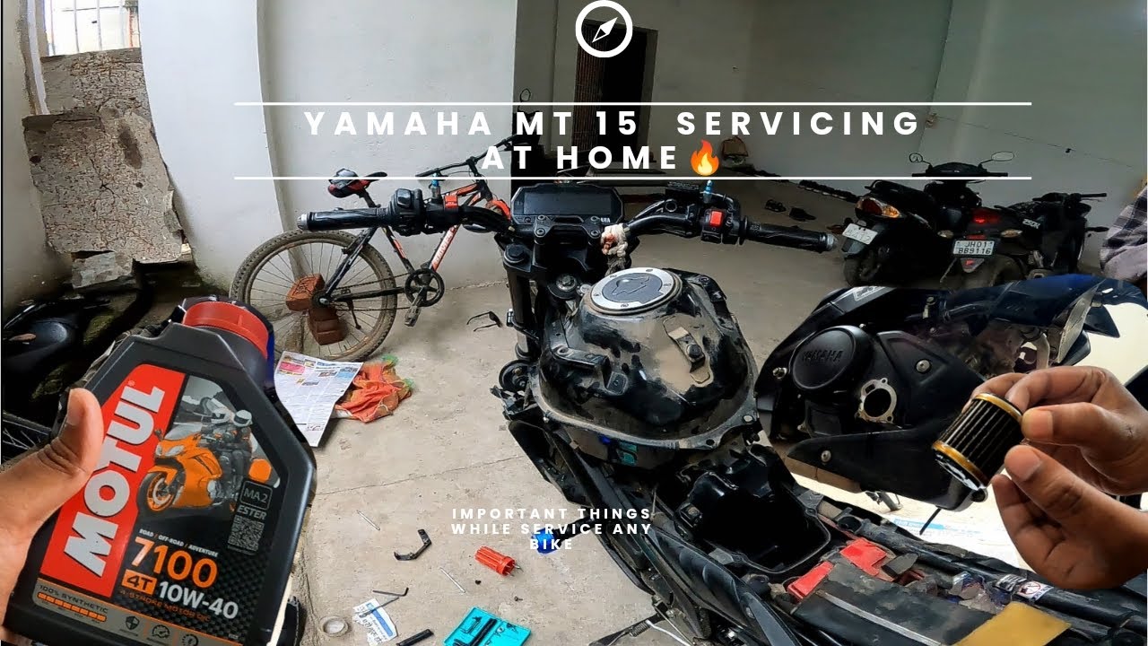 Техническое обслуживание мотоцикла YAMAHA MT 15 2023 года на дому 🔥 Все важные моменты при обслуж...