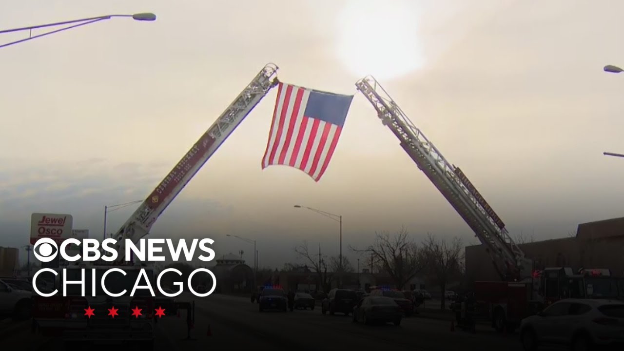Procession for fallen Chicago firefighter Michael Altman on Friday ahead of services