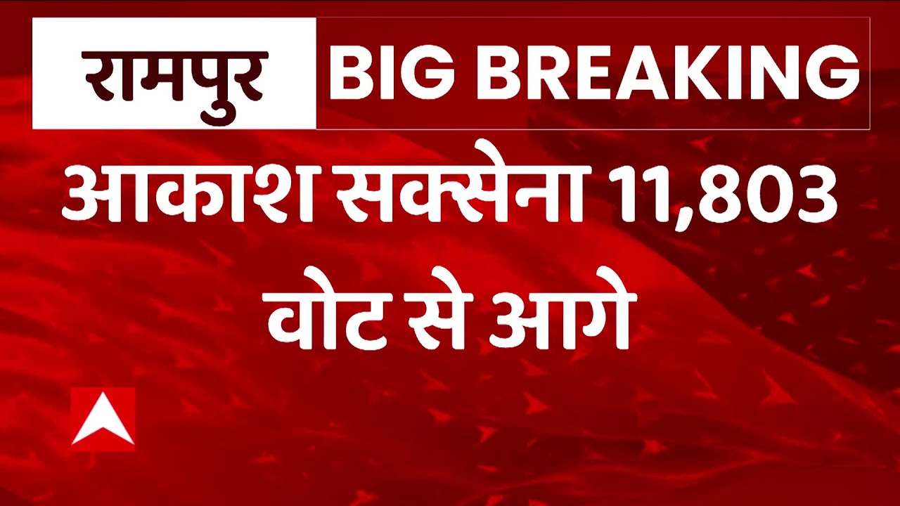 Rampur Bypoll Result: रामपुर में Akhilesh Yadav को बड़ा झटका, BJP के आकाश सक्सेना चल रहे आगे | UP