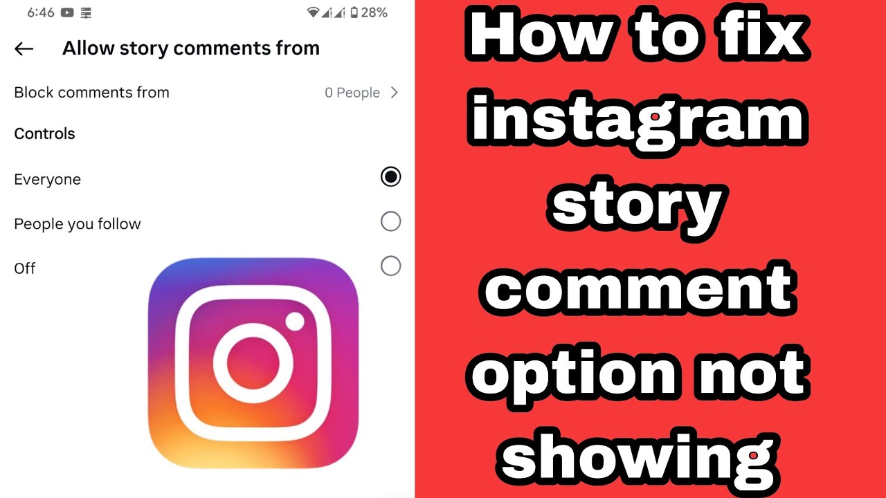 How to fix instagram | insta story comment option not showing