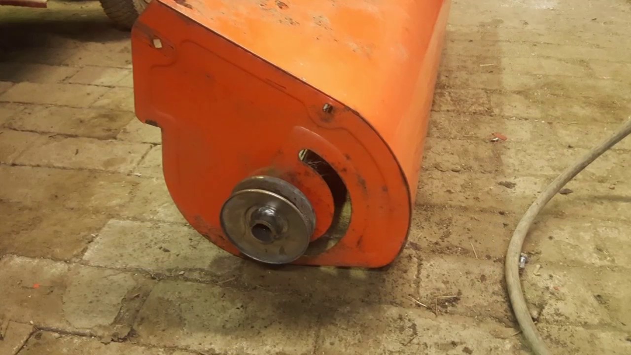 Homemade motorised grass collector