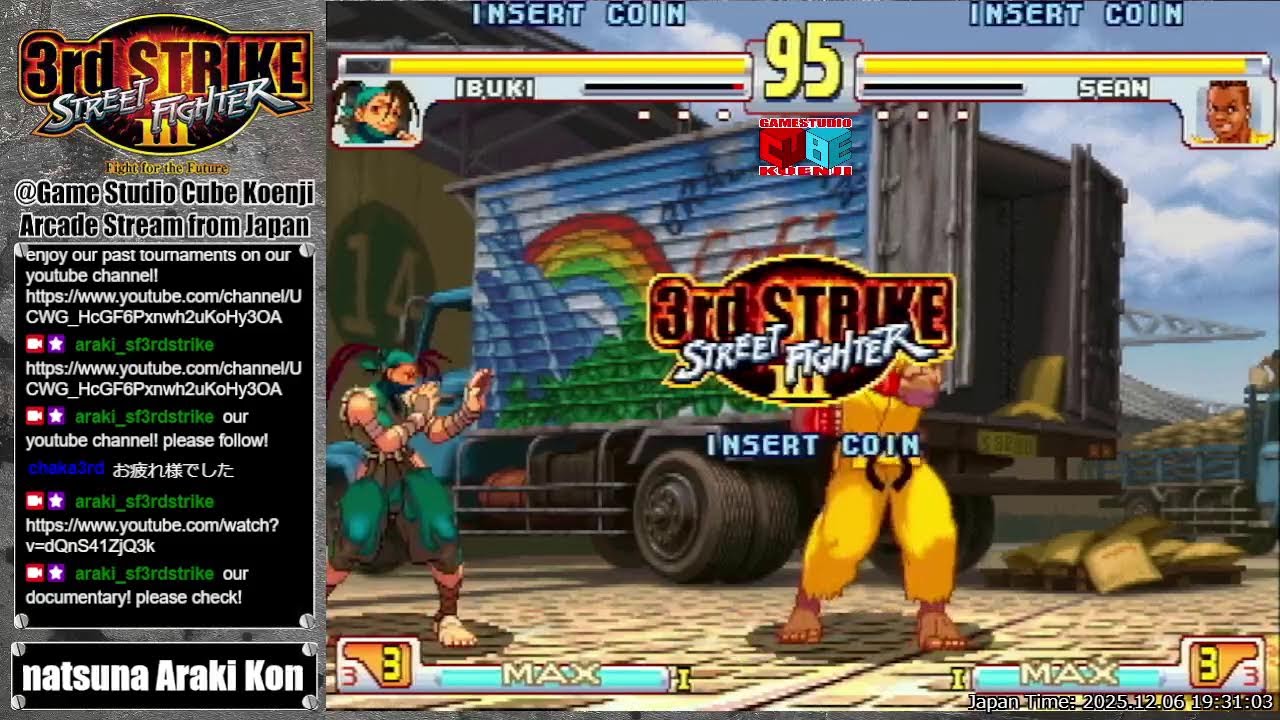 2025.12.06 street fighter III 3rd strike, casual match @Game Studio Cube Koenji