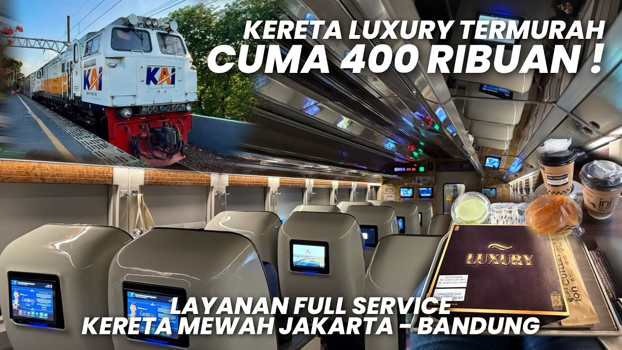 KERETA LUXURY TERMURAH CUMA 400 RIBUAN‼️Layanan Full Service KA Parahyangan Jakarta - Bandung