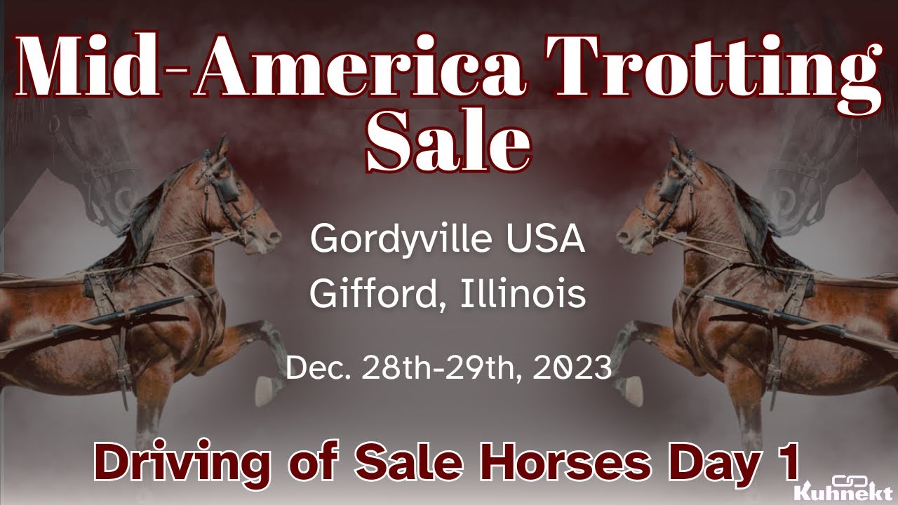 Driving of Sale Horses - 2023 Mid America Trotting Sale