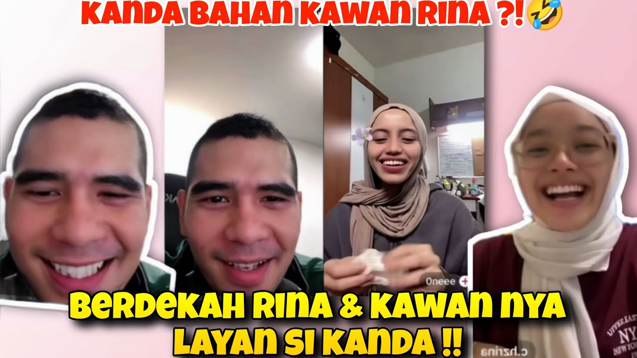 Berdekah Rina Dan Kawan Dia Layan Kanda !! Kanda Live Dgn Kawan Rina !!