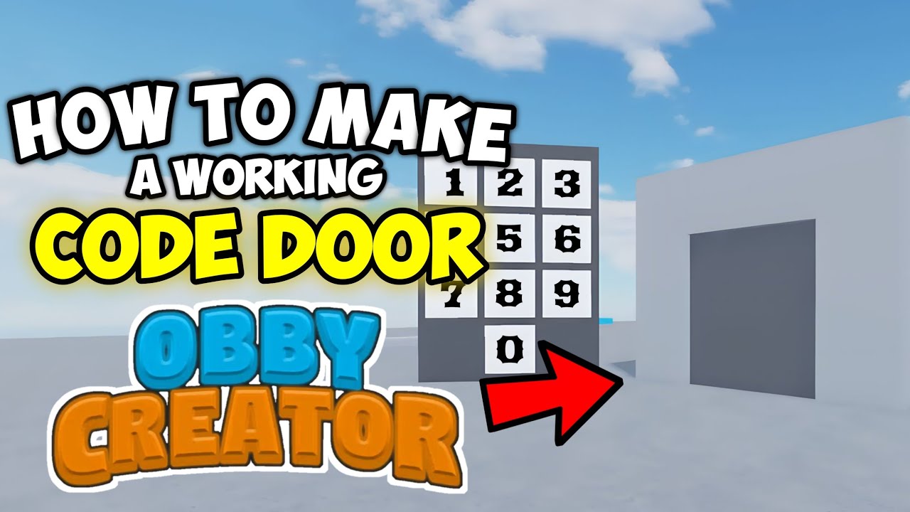 How to Make a Code Door in Obby Creator (Roblox)