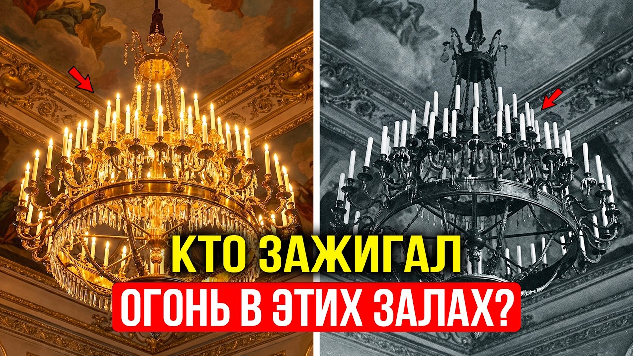 Огромные ЛЮСТРЫ в КОРОЛЕВСКИХ ЗАЛАХ. Как Слуги Зажигали Свет На Такой Высоте Каждый День?