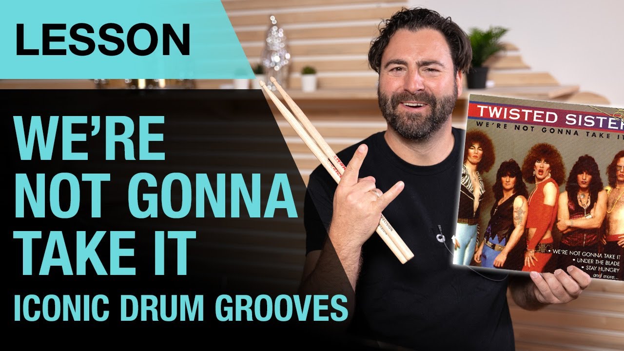 Iconic Drum Groove | We're Not Gonna Take It by Twisted Sister | Lesson | Thomann