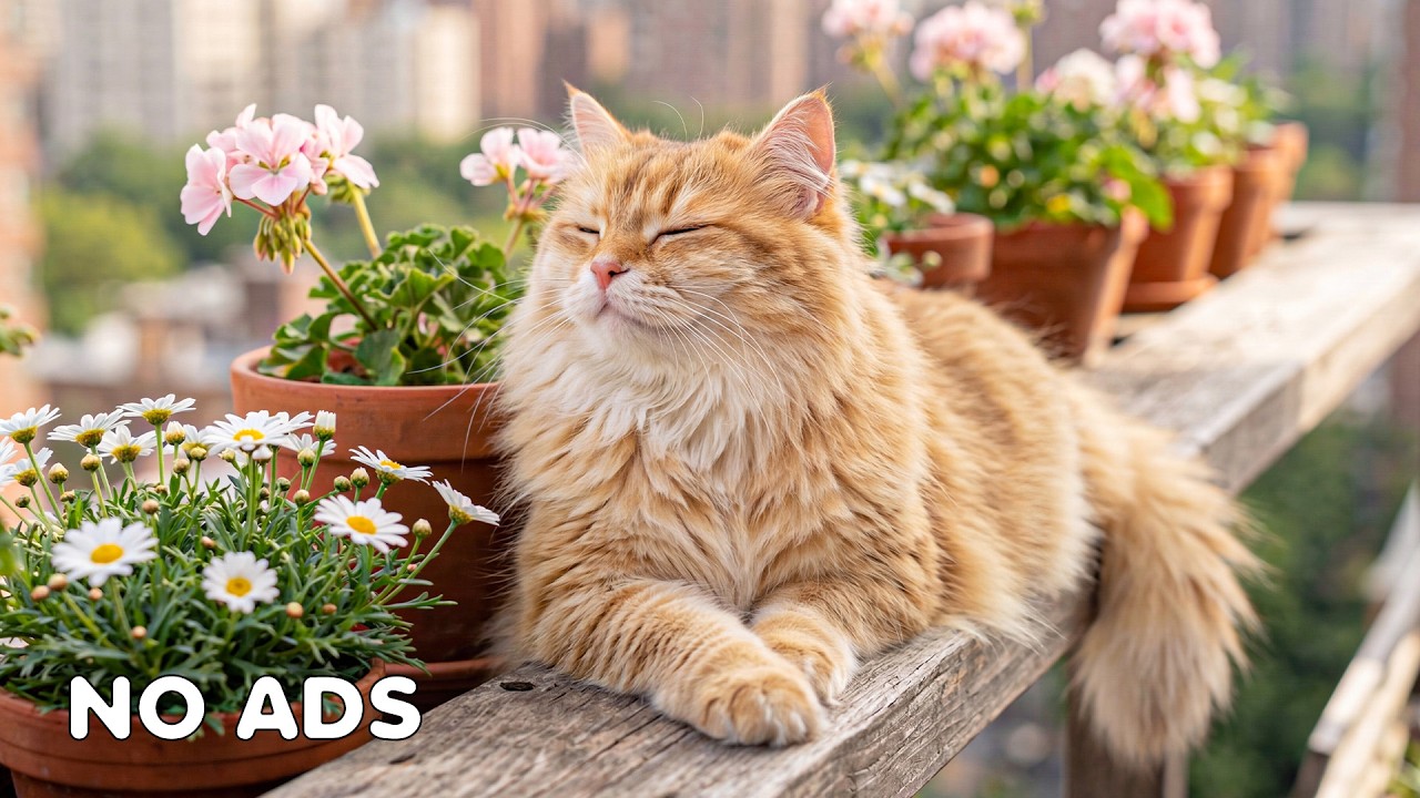 12 часов успокаивающей музыки для кошек 🐈 Музыка для сна 😻 Кошачье ТВ 🎶 Нежные мелодии для тревожных