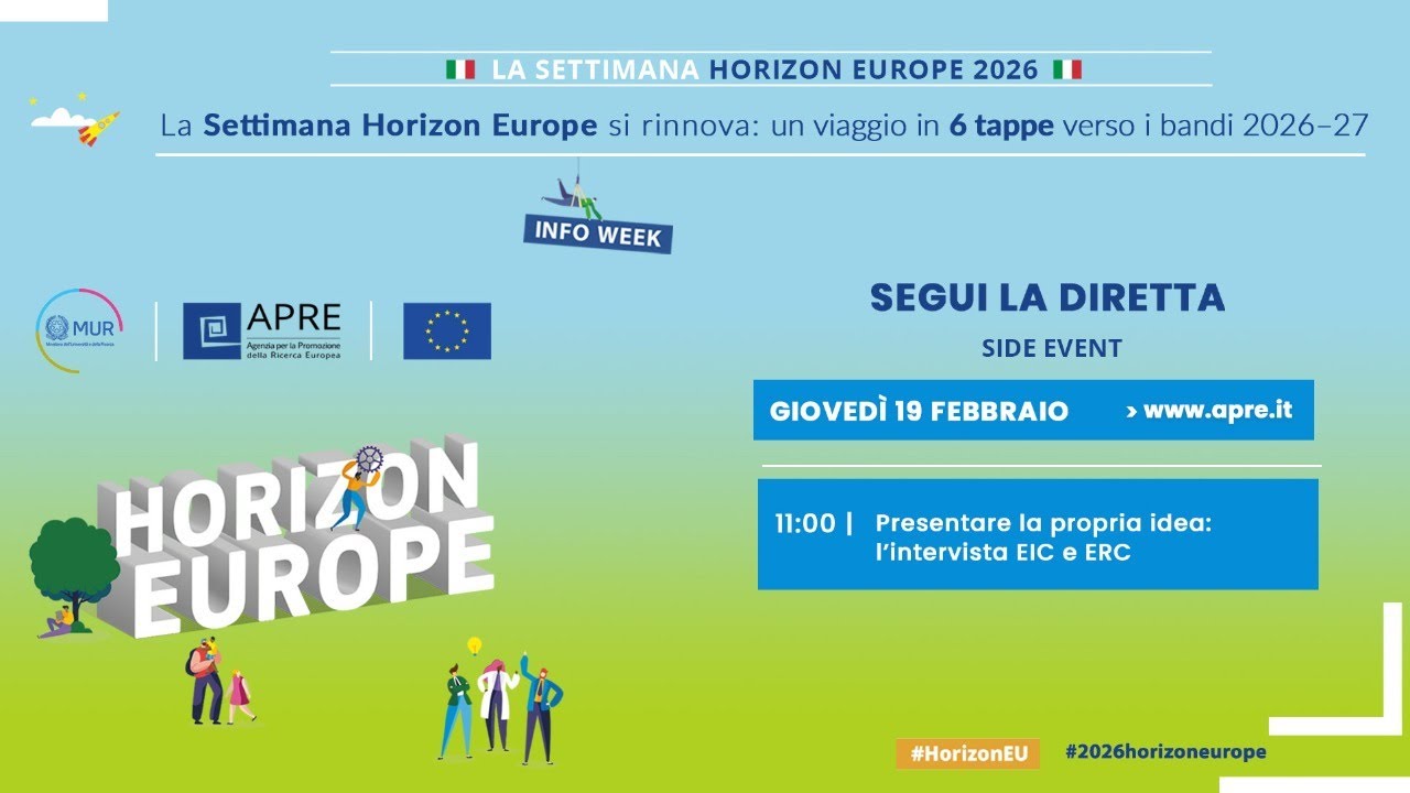 5.SIDE EVENT - Presentare la propria idea: l’intervista EIC e ERC