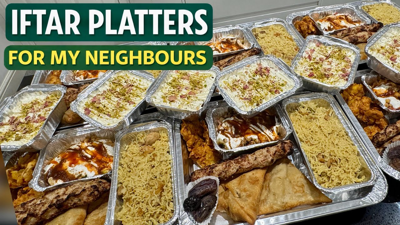 Cooking & Packing Iftar Platters for my Family , Friends & Muslim Neighbourhood🌙 | Ramadan Food Prep
