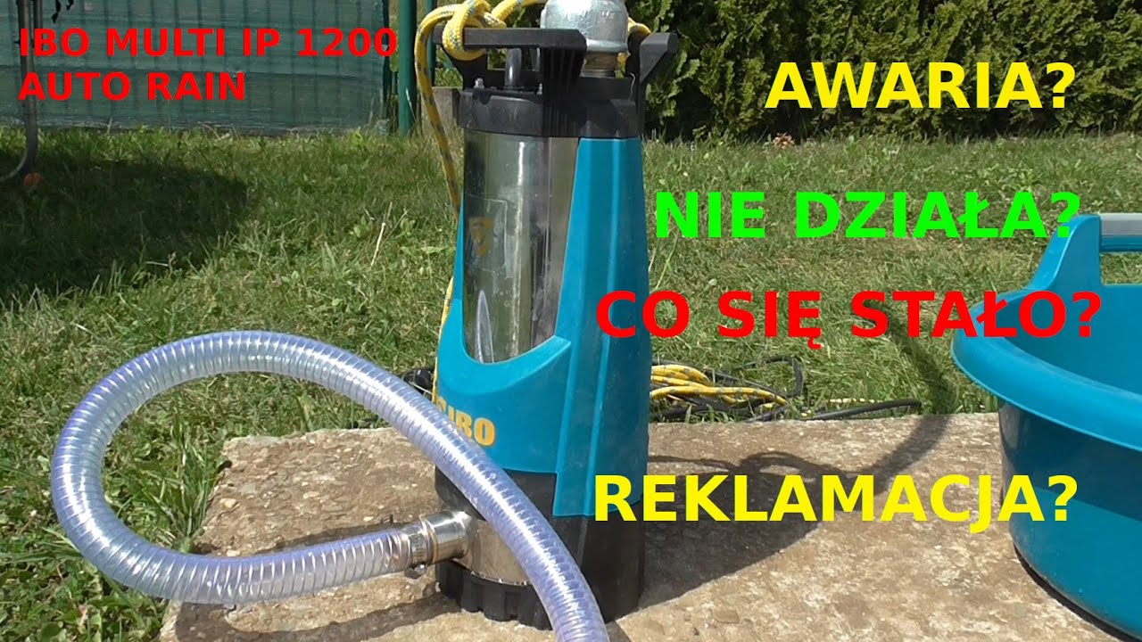 35. Pompa IBO Multi IP 1200 Auto Rain. Nowa i już wadliwa? Czy trafi na serwis?