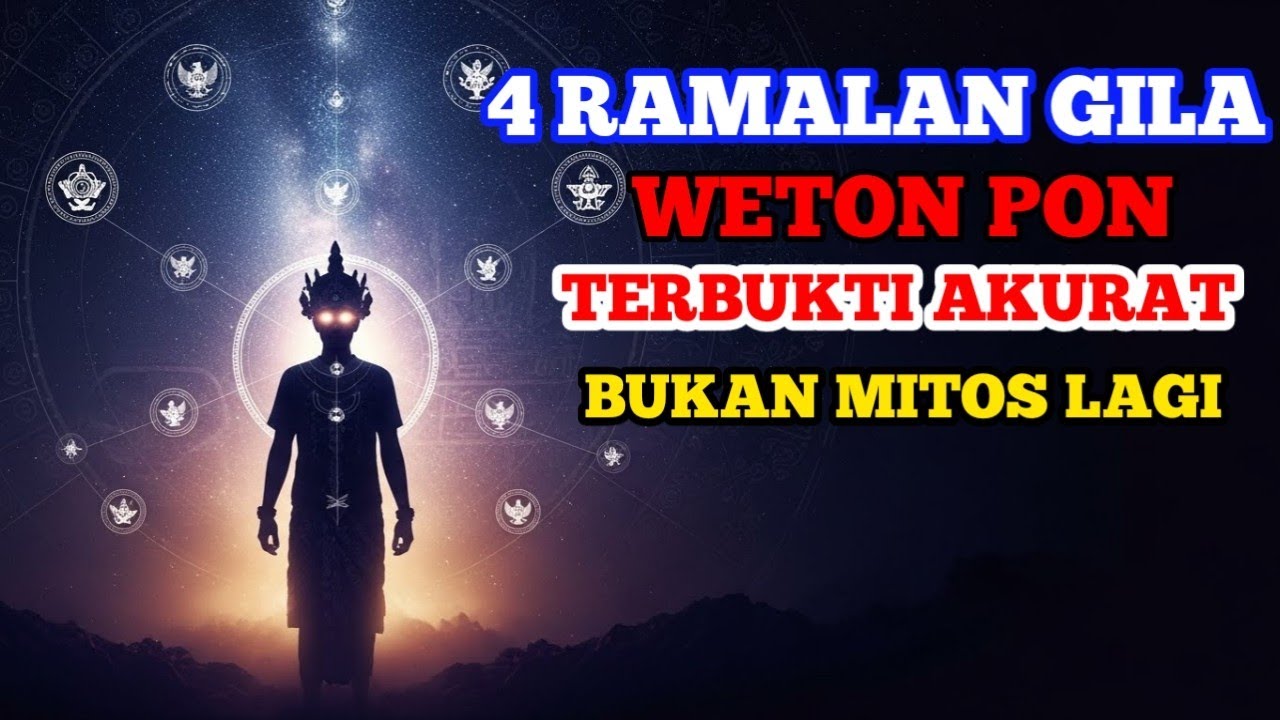 Jangan Anggap Mitos! 4 Ramalan Gila Weton PON Ini Terbukti Akurat, Nomor 2 Paling Mengejutkan