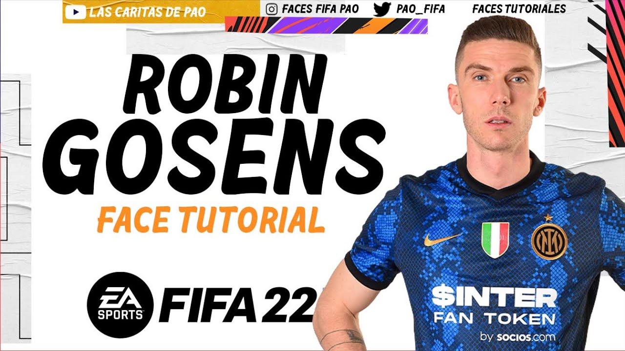 ROBIN GOSENS FACE FIFA 22 | TUTORIAL + STATS |  CAREER MODE | MODO CARRERA INTER