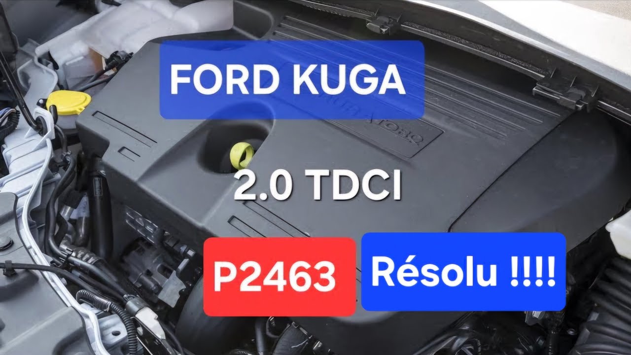 P2463 FAP Colmaté Ford Kuga 2.0 TDCI Régénération réussisse,défaut effacé et puissance retrouvée