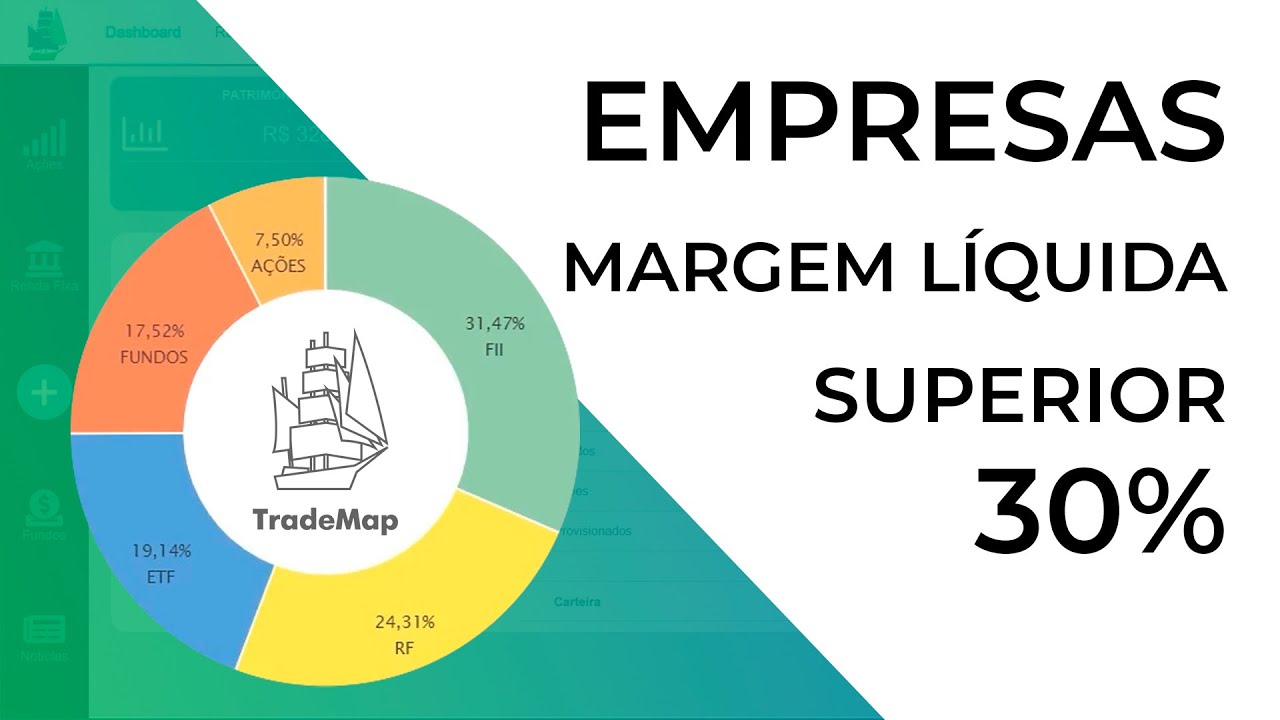3 AÇÕES do Ibovespa com MARGEM LÍQUIDA superior a 30%