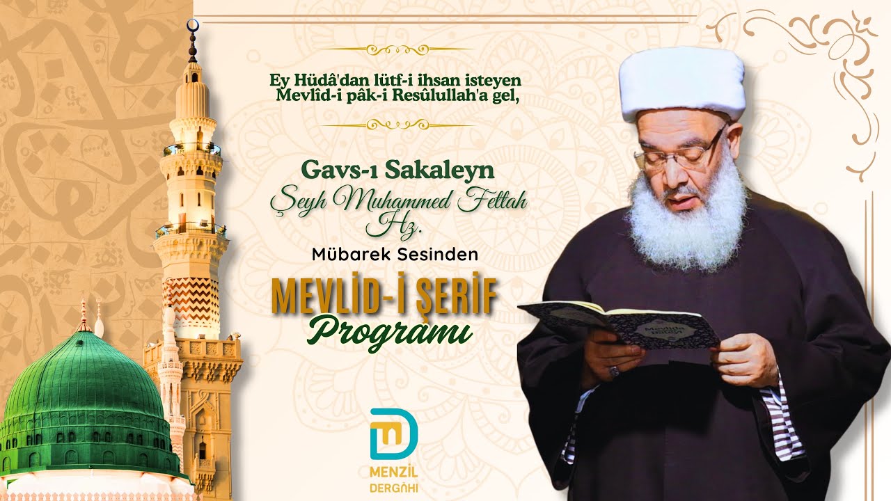 Ğavs’ı Sakaleyn Şeyh Seyyid Muhammed Fettah hz. Mevlid’i Pâk-i Resûl Okuyor