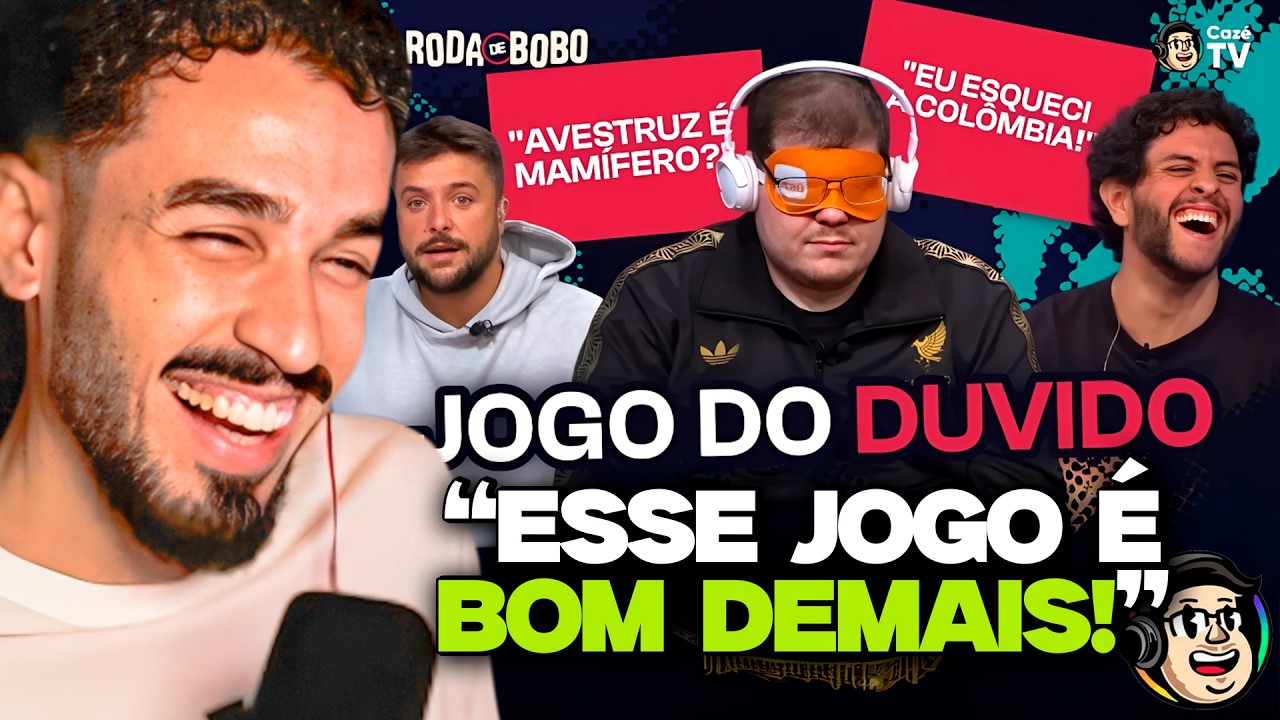 JOGO DO DUVIDO COM CASIMIRO E IGOR X DONAN E SIMÕES! SÓ GENIALIDADE! | REACT CAZÉ TV