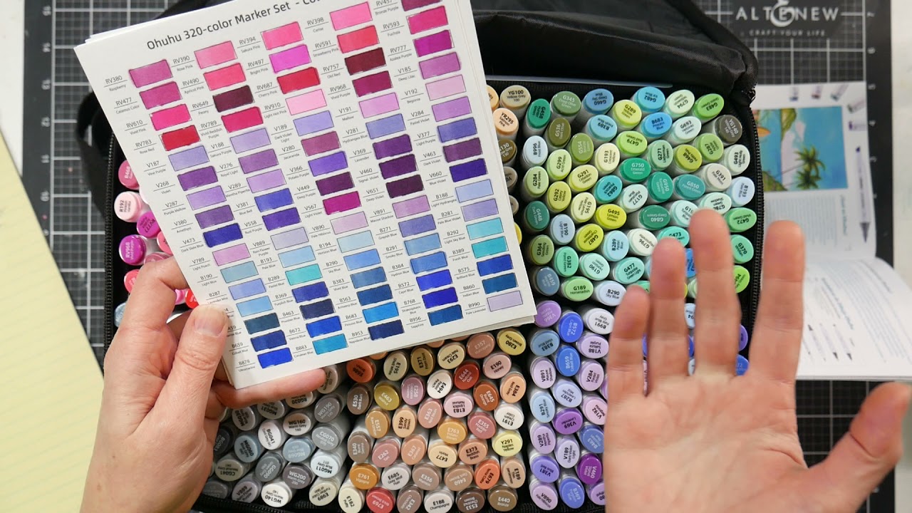 NEW Ohuhu 320 Oahu Alcohol Marker set Review
