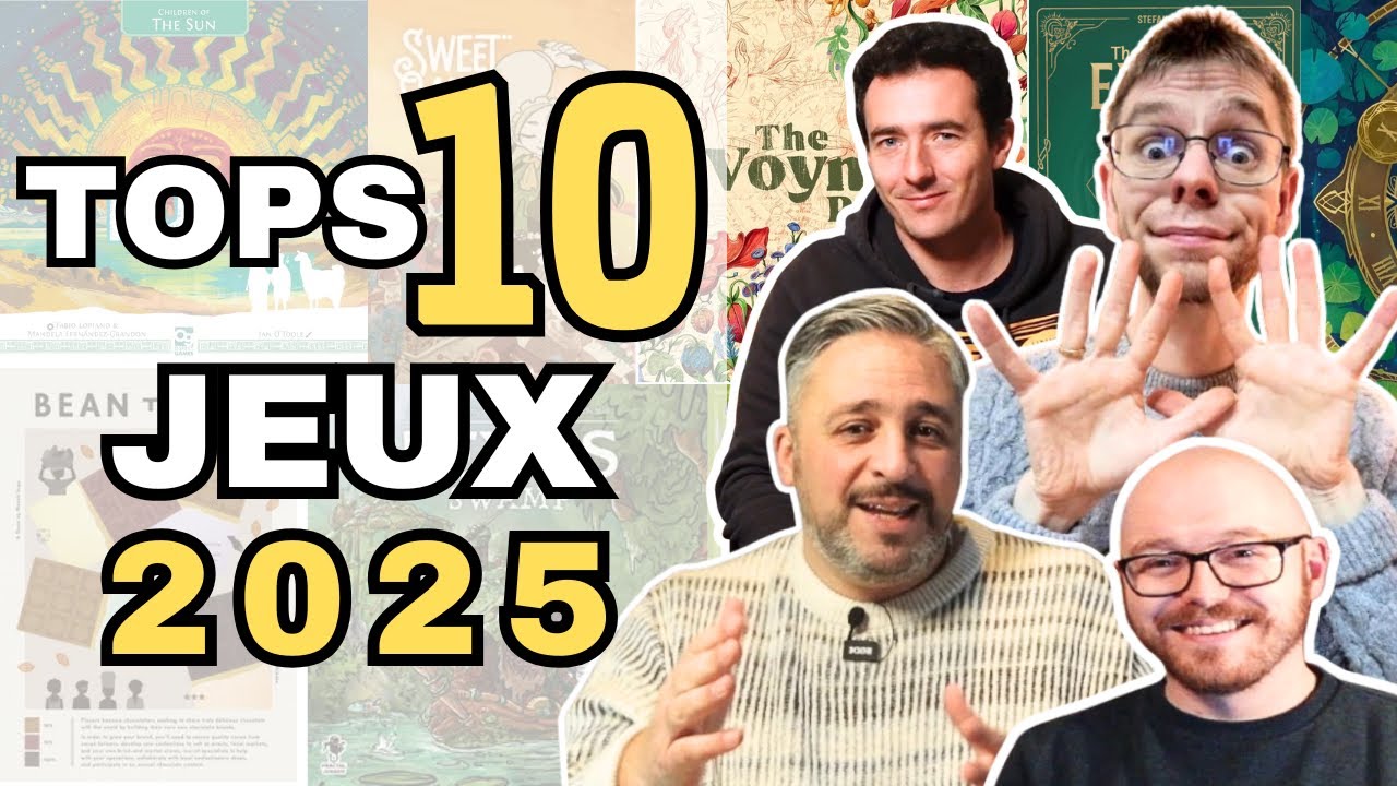 TOP 10 JEUX 2025 · Des jeux que vous ne verrez pas ailleurs (ft. Mounir, Sylvain et Samuel)