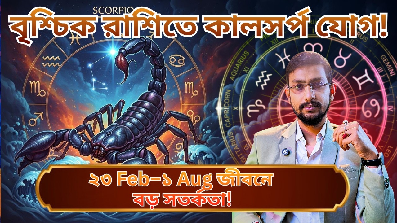 বৃশ্চিক রাশির জন্য কালসর্প যোগের বিশেষ সাবধানতা || Kal Sarpo Yog| Scorpio |Brischik| 23 Feb to 1Aug