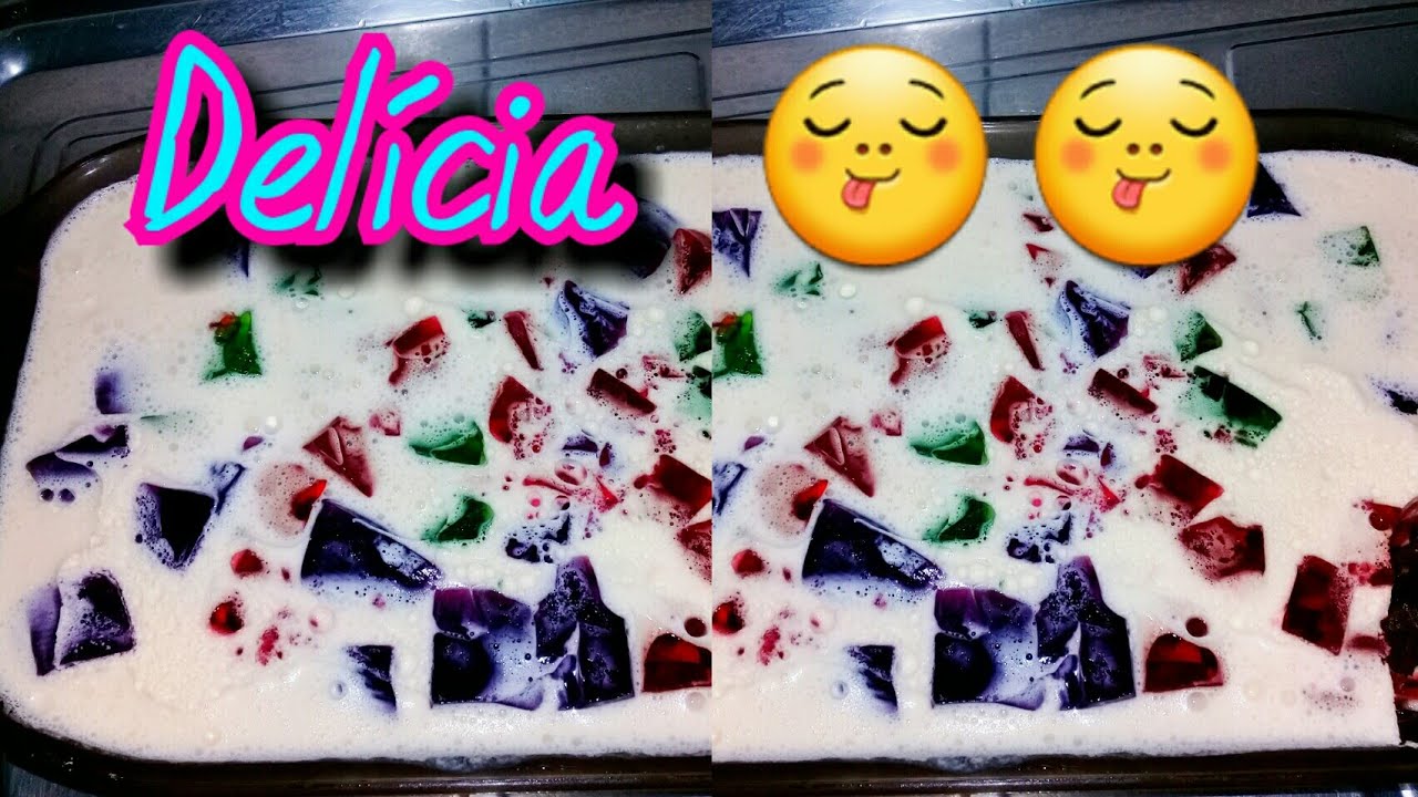 Gelatina mosaico sem gelatina incolor