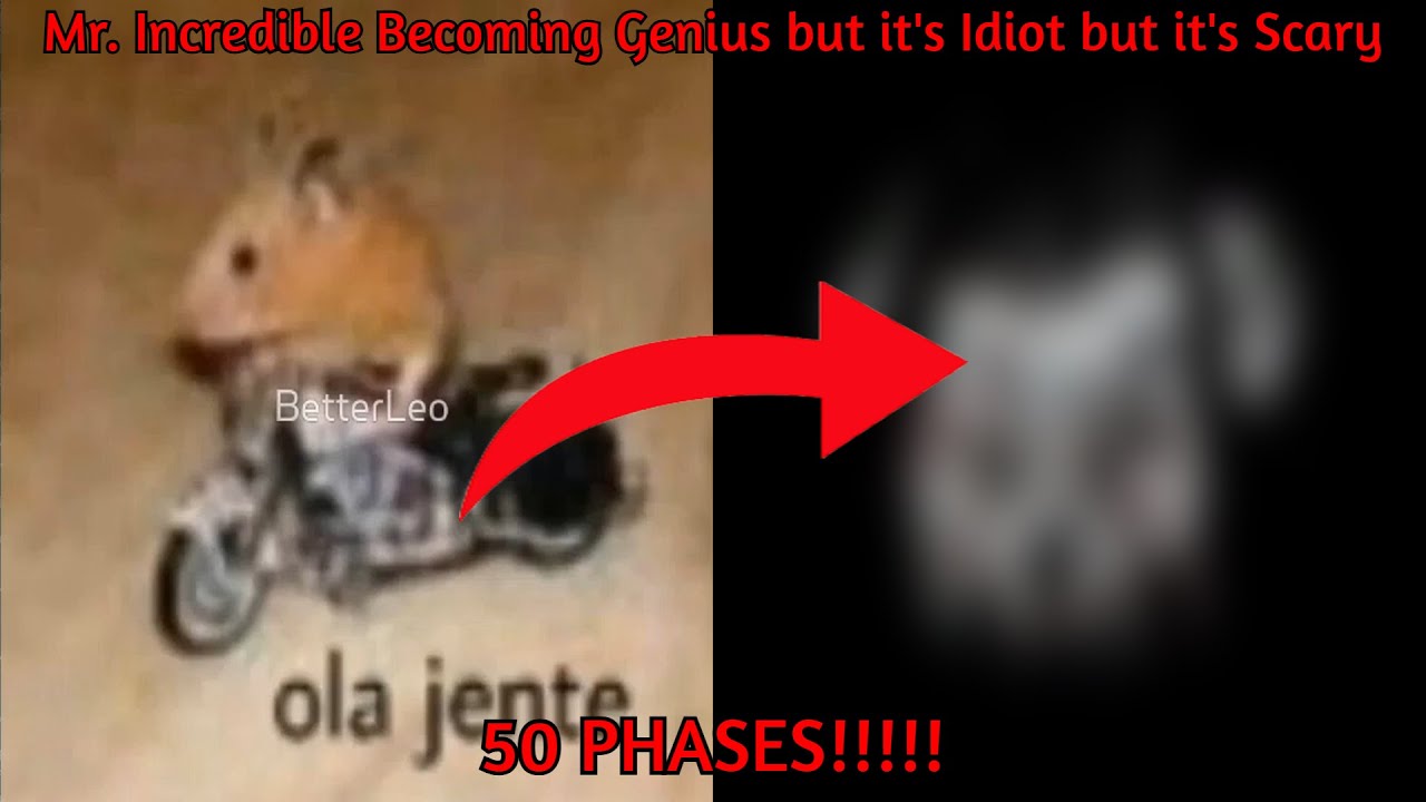 Mr. Incredible Becoming Genius but it's Idiot but it's Scary: 50 Phases (FIXED)