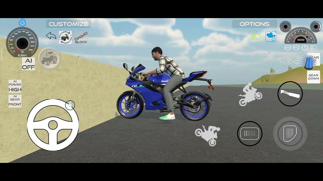 New challenge bikes R15 vs bullet vs Duke 390 vs Hero ni indian vehicles simulator game 🎯🎮 #r15#duke