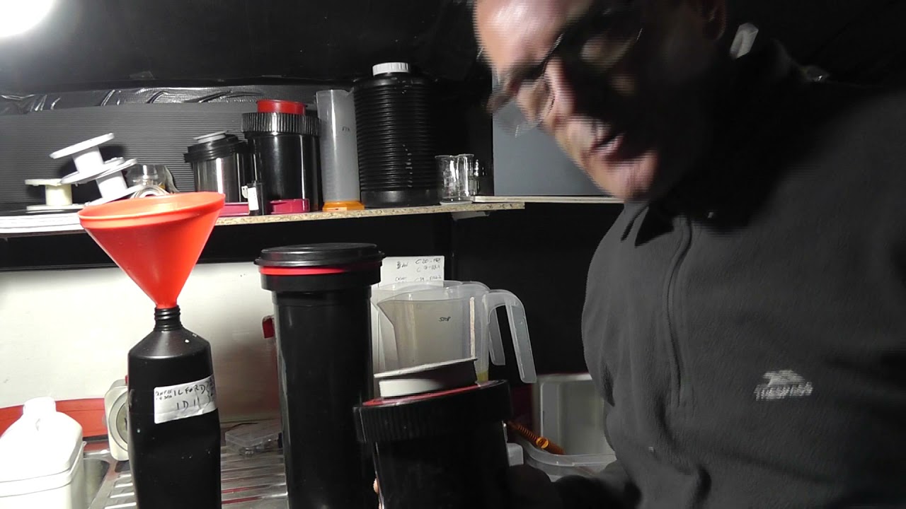Developing 5X4 film using the MOD54