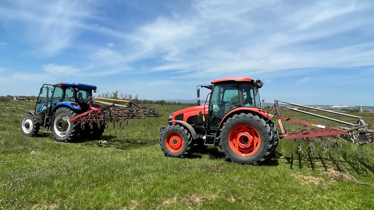 KUBOTA M5112 KULLANIM TESTİ TARLA İLE İLK BULUŞMA  AYÇİÇEK TARLASI YER HAZIRLIĞI