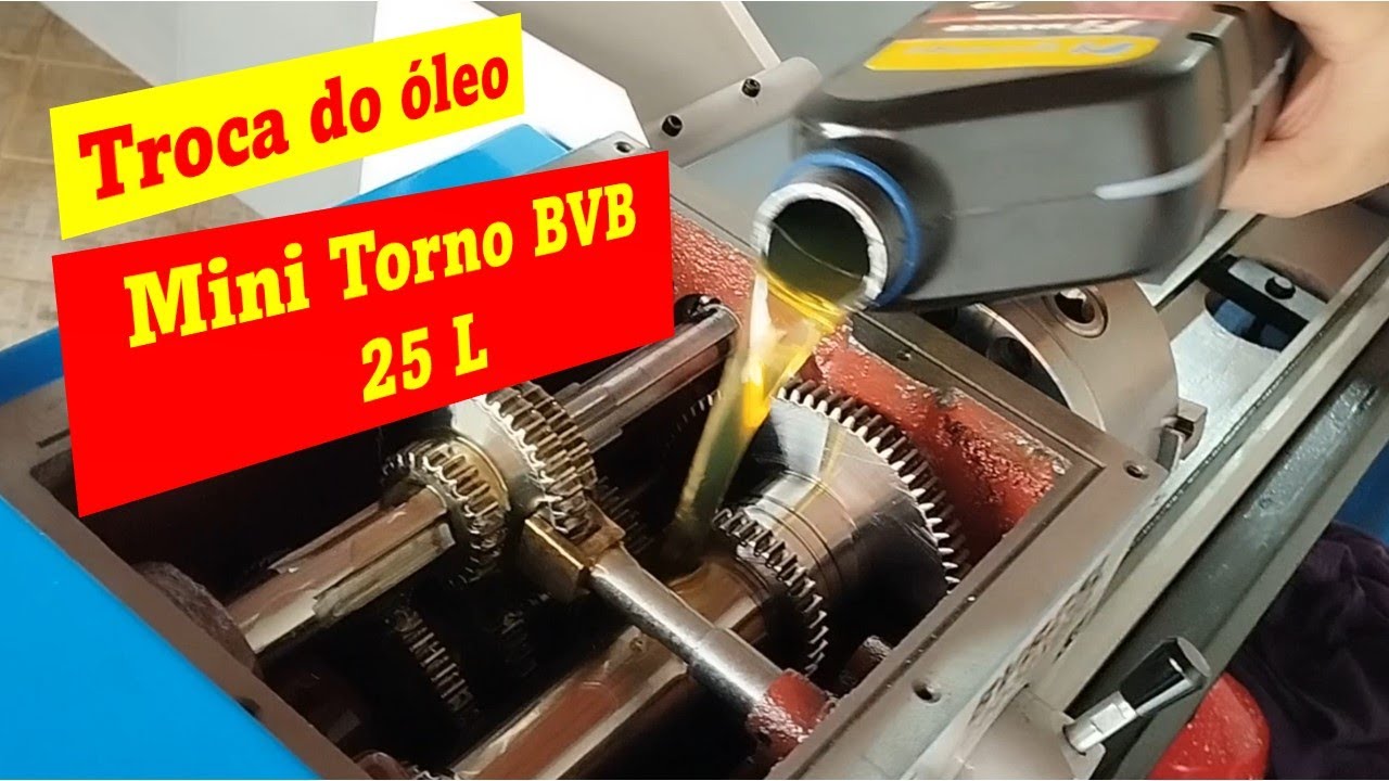 Trocando óleo do meu torno BVB 25 L /  FG 0002     #fortg