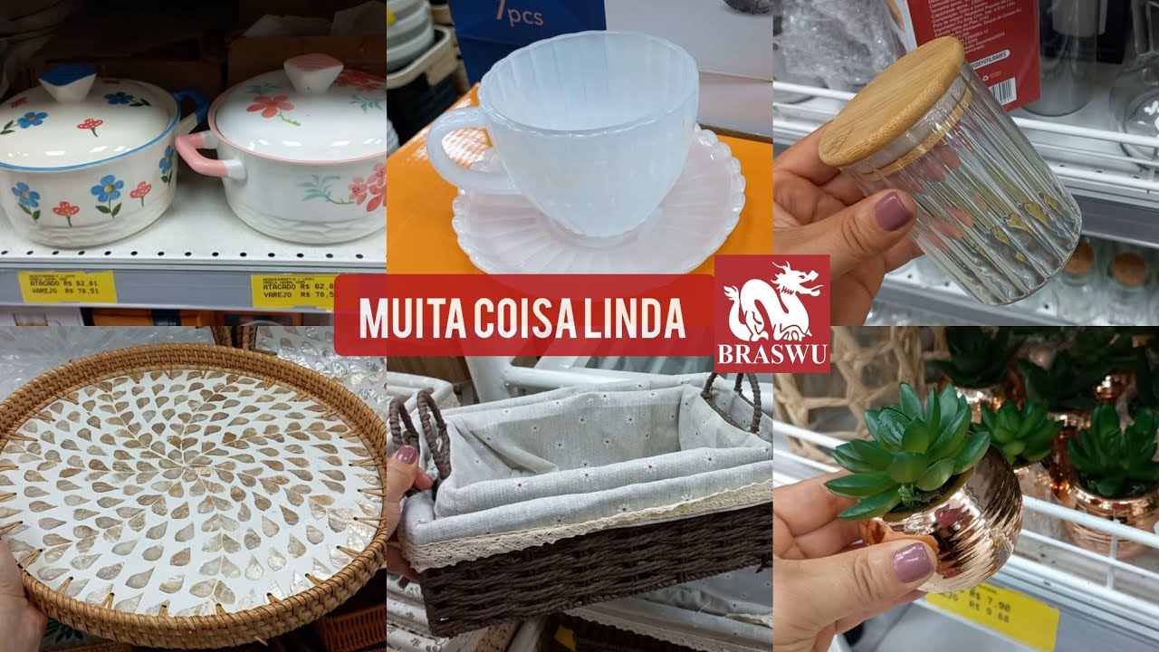 Achadinhos para o lar na loja Braswu 25 de Março!