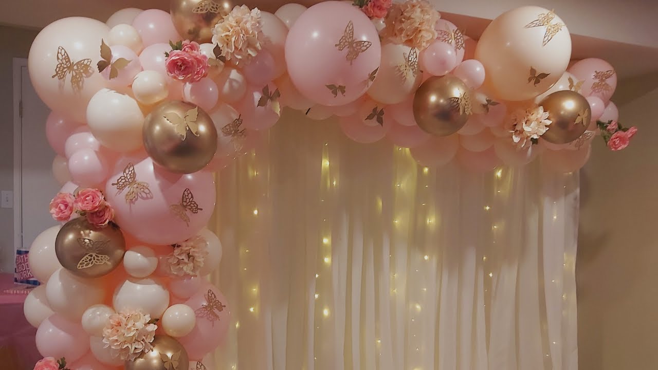 Butterfly balloon garland | Double stuff Balloon Garland | How to