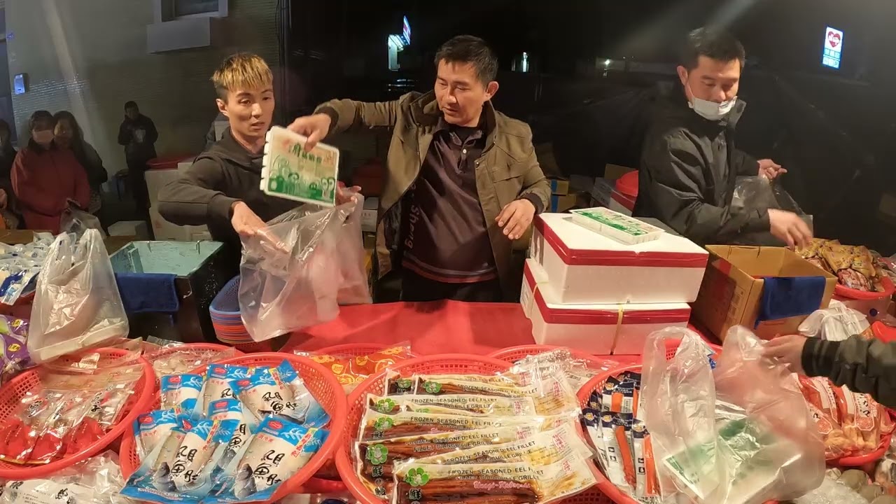 07  客人買過好吃才會持續回購的石狗公魚片，煎的，煮的都很嫩~ #嘉義趙又廷 #全晟海產 #週二社頭夜市 #海鮮拍賣 #海鮮叫賣