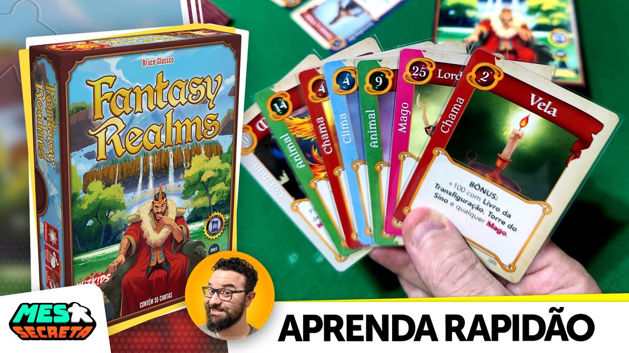 Fantasy Realms  | Aprenda Rapid&atilde;o | Regras e opini&otilde;es