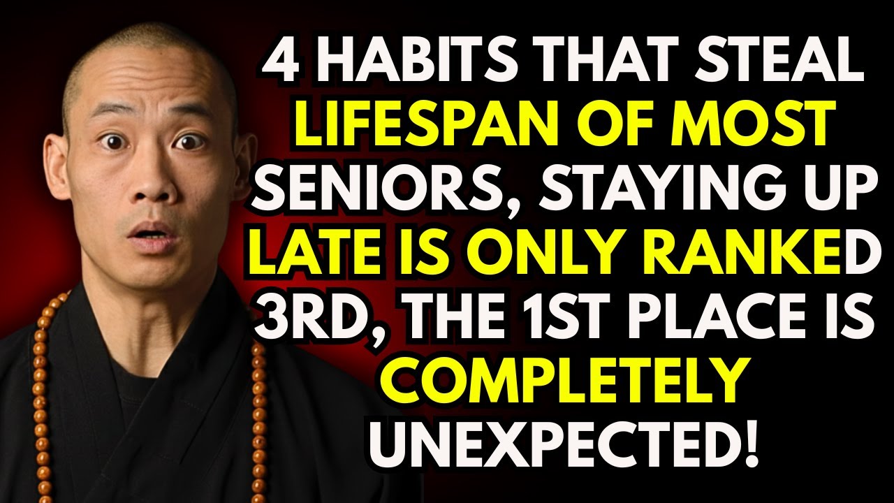 SENIORS: 4 Habits That Steal the Lifespan of Most Seniors Staying Up Late Is Only Ranked 3rd!