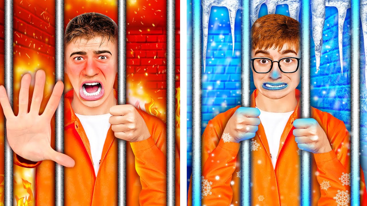 ХОЛОДНАЯ vs ГОРЯЧАЯ Тюрьма Челлендж ! **часть 1**